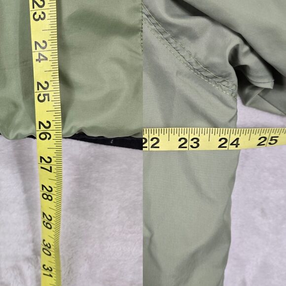 Vintage Nike Windbreaker Jacket XL Olive Green Spellout Zip Black Label - Picture 16 of 16
